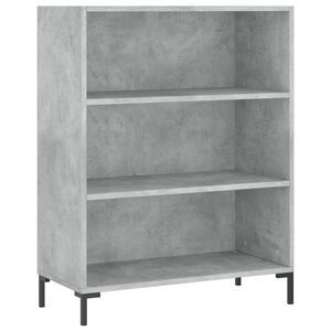 vidaXL betonsz&uuml;rke szerelt fa k&ouml;nyvespolc 69,5 x 32,5 x 90 cm