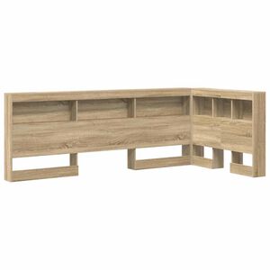 vidaXL T&aacute;rol&oacute; fejt&aacute;mla polcokkal t&aacute;rol&oacute;val Sonoma t&ouml;lgy 90 cm Faanyag