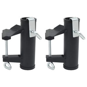 vidaXL 2 db ac&eacute;l ernyőbilincs erk&eacute;lyre 25-38 mm