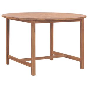 vidaXL t&ouml;m&ouml;r t&iacute;kfa kerti &eacute;tkezőasztal &Oslash;110 x 75 cm