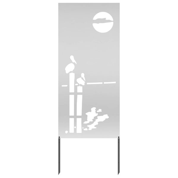 vidaXL Kertvédő vászon Ezüst 50 x 140 cm Horganyzott acél