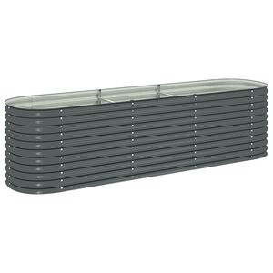 vidaXL sz&uuml;rke horganyzott ac&eacute;l kerti magas&aacute;gy&aacute;s 320 x 80 x 81 cm