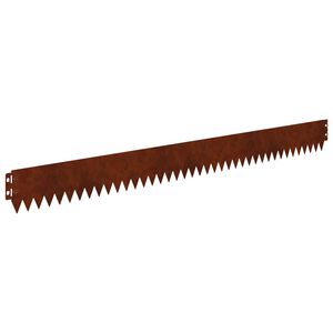 vidaXL Fűszeg&eacute;lyez&eacute;s 50 db 103 x 10 cm Ac&eacute;l Rozsd&aacute;s