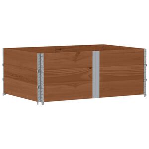 vidaXL barna t&ouml;m&ouml;r fenyőfa kerti n&ouml;v&eacute;nytart&oacute; 150 x 100 cm