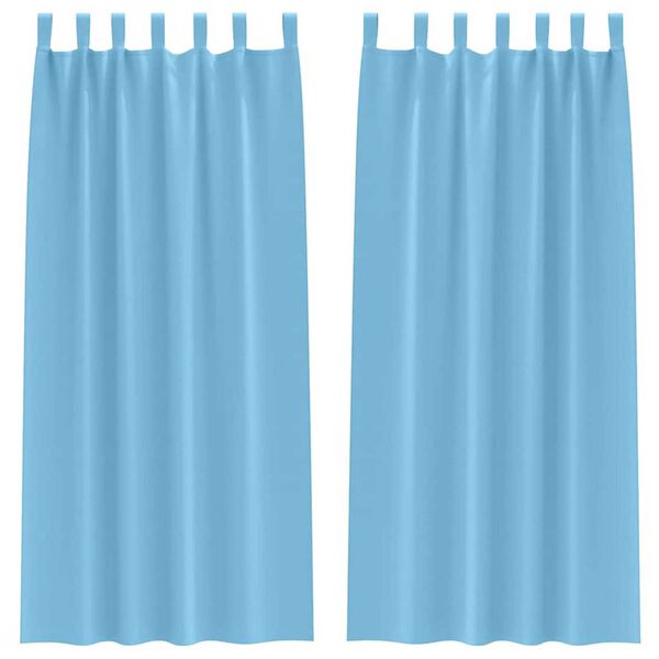 vidaXL Fekete F&uuml;gg&ouml;ny Gyűrűkkel 2 pcs Vil&aacute;gosk&eacute;k 260 x 140 cm