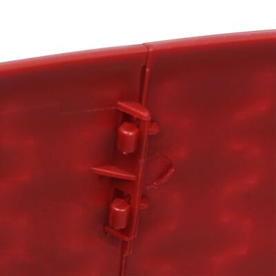 vidaXL piros karácsonyfatalp-takaró Ø65 x 19,5 cm