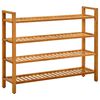 vidaXL t&ouml;m&ouml;r t&ouml;lgyfa cipőtart&oacute; 4 polccal 100 x 27 x 80 cm