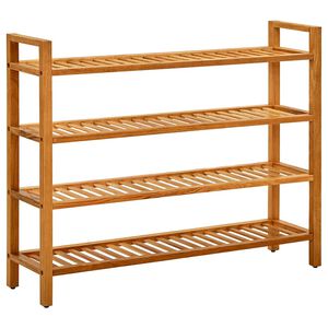vidaXL t&ouml;m&ouml;r t&ouml;lgyfa cipőtart&oacute; 4 polccal 100 x 27 x 80 cm