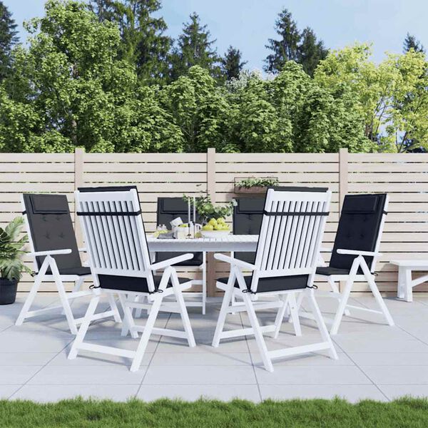 vidaXL 6 db fekete oxford-sz&ouml;vet magas h&aacute;tt&aacute;ml&aacute;j&uacute; sz&eacute;kp&aacute;rna