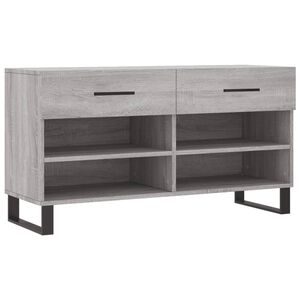 vidaXL sz&uuml;rke sonoma sz&iacute;nű szerelt fa cipőpolc 102 x 35 x 55 cm