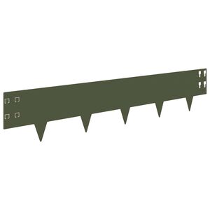 vidaXL Fűszeg&eacute;lyez&eacute;s 20 pcs 100 x 20 cm Ac&eacute;l Olajz&ouml;ld