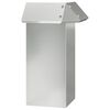 vidaXL Csiga ker&iacute;t&eacute;s 13,5 x 13,5 x 25 cm Horganyzott Ac&eacute;l Ez&uuml;st