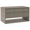 vidaXL sz&uuml;rke polyrattan k&uuml;lt&eacute;ri p&aacute;rna doboz 100x55x55,5 cm