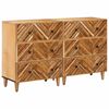 vidaXL T&aacute;rol&oacute; szekr&eacute;nyek 2 pcs Barna 60 x 33,5 x 75 cm T&ouml;m&ouml;r Mang&oacute;f&aacute;t