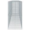 vidaXL horganyzott vas gabion kosár fedéllel 750 x 100 x 200 cm