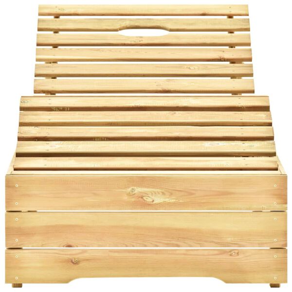 vidaXL impregn&aacute;lt fenyőfa napoz&oacute;&aacute;gy k&eacute;k p&aacute;rn&aacute;val