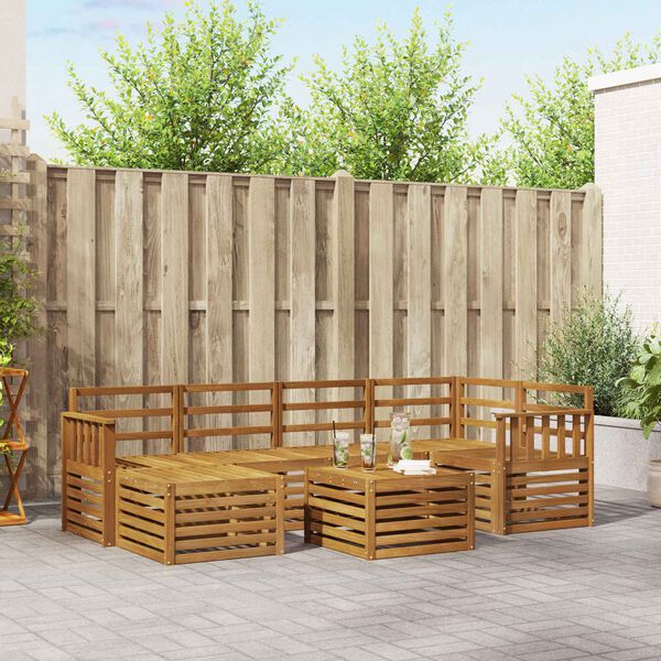 vidaXL &Uuml;lőgarnit&uacute;r&aacute;k Term&eacute;szetes T&ouml;m&ouml;r Ak&aacute;cfa