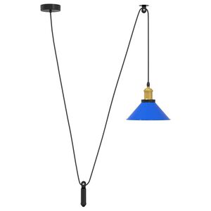 vidaXL f&uuml;ggől&aacute;mpa magass&aacute;ga &aacute;ll&iacute;that&oacute; E27 f&eacute;nyes s&ouml;t&eacute;tk&eacute;k &Oslash; 22 cm f&eacute;m