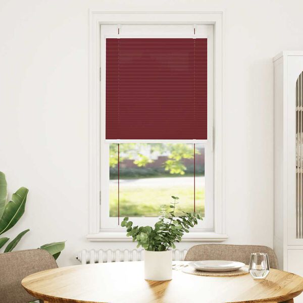vidaXL pliszírozott redőny Bordeaux piros 55x100 cm Szövetszélesség