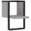 vidaXL sz&uuml;rke sonoma t&ouml;lgy sz&iacute;nű fali polc r&uacute;ddal 20 x 25 x 30 cm
