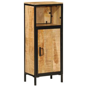 vidaXL t&ouml;m&ouml;r mang&oacute;fa &eacute;s vas f&uuml;rdőszobai szekr&eacute;ny 40 x 27 x 90 cm