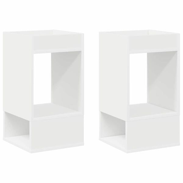 vidaXL V&eacute;gasztal 2 pcs Feh&eacute;r 30 x 30 x 56 cm Faanyag