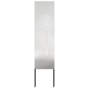 vidaXL Kertv&eacute;dő v&aacute;szon Ez&uuml;st 32 x 140 cm Rozsdamentes ac&eacute;l