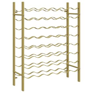 vidaXL arany f&eacute;m bortart&oacute; &aacute;llv&aacute;ny 48 palackhoz