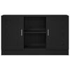 vidaXL Sz&eacute;f Fekete t&ouml;lgy 120 x 30,5 x 70 cm Faanyag