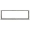 vidaXL 4 db betonsz&uuml;rke szerelt fa fali kockapolc 80 x 15 x 26,5 cm