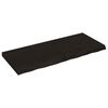 vidaXL s&ouml;t&eacute;tbarna kezelt t&ouml;m&ouml;r t&ouml;lgyfa asztallap 120x50x(2-6) cm