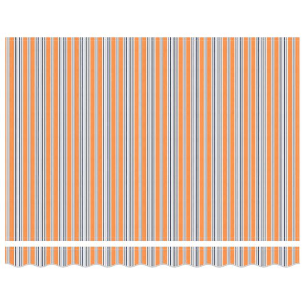 vidaXL Beh&uacute;zhat&oacute; napellenző K&eacute;k &eacute;s Narancs 350 x 250 cm