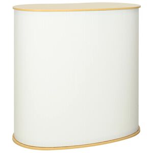 vidaXL Ki&aacute;ll&iacute;t&aacute;si pult Vil&aacute;gosbarna &eacute;s Feh&eacute;r 90 x 48 x 93 cm