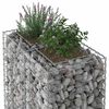 vidaXL Gabion emelt &aacute;gy Ez&uuml;st 90 x 50 x 150 cm Horganyzott ac&eacute;l