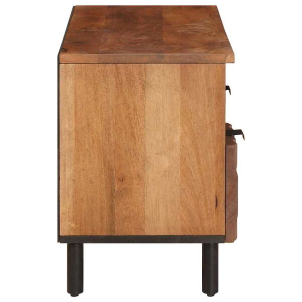 vidaXL TV szekr&eacute;ny Ak&aacute;cbarna fel&uuml;let 100 x 33 x 46 cm T&ouml;m&ouml;r Mang&oacute;f&aacute;t