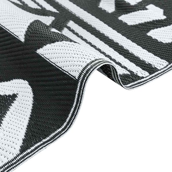 vidaXL kültéri szőnyeg ARAKIL fekete 160x230 cm PP