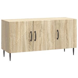 vidaXL TV szekr&eacute;ny Sonoma T&ouml;lgy 99 x 34,5 x 50 cm Szerelt Fa