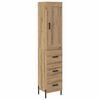 vidaXL Magasfi&uacute; Artisan t&ouml;lgy 34,5 x 34 x 180 cm Szerelt Fa
