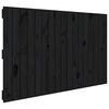 vidaXL fekete t&ouml;m&ouml;r fenyőfa fali fejt&aacute;mla 108 x 3 x 60 cm