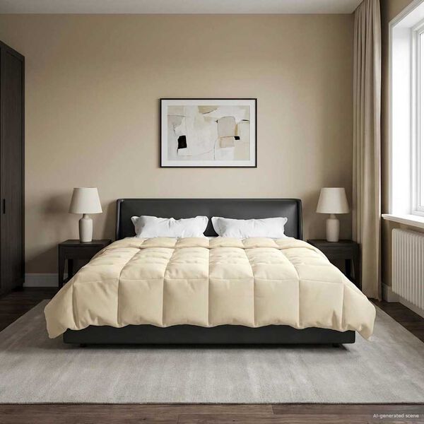 vidaXL T&eacute;li takar&oacute; S&ouml;v&eacute;nyes Kr&eacute;m 220 x 260 cm Mikrosz&aacute;l