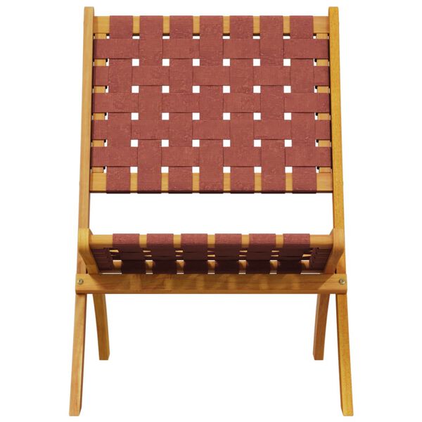 vidaXL 2 db piros t&ouml;m&ouml;r fa &ouml;sszecsukhat&oacute; kerti sz&eacute;k asztallal