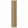 vidaXL Polcos t&aacute;rol&oacute;szekr&eacute;ny K&eacute;zműves T&ouml;lgy 30 x 42,5 x 225 cm