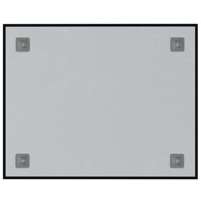 vidaXL fekete falra szerelhető edzett üveg mágnestábla 50 x 40 cm