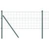 vidaXL Euro Ker&iacute;t&eacute;s Talaj R&ouml;gz&iacute;tő 25 x 0,6 m PVC-bevonatos ac&eacute;l Z&ouml;ld
