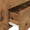 vidaXL 2 fiókos éjjeliszekrény régi fából 40 x 36,5 x 62 cm