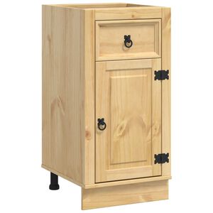 vidaXL Cabinet SKI M&eacute;zes Barna 40 x 46 x 81,5 cm T&ouml;m&ouml;r fenyőfa