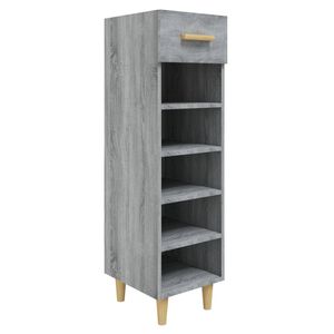 vidaXL sz&uuml;rke sonoma sz&iacute;nű szerelt fa cipősszekr&eacute;ny 30 x 35 x 105 cm