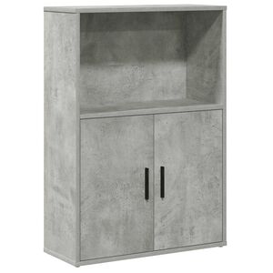 vidaXL betonsz&uuml;rke szerelt fa k&ouml;nyvespolc 60x24x85 cm