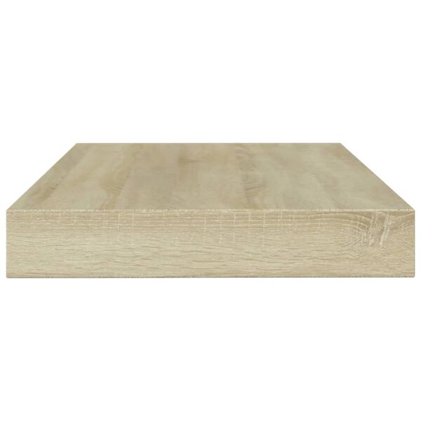 vidaXL 8 db sonoma-t&ouml;lgy sz&iacute;nű forg&aacute;cslap k&ouml;nyvespolc 100 x 10 x 1,5 cm