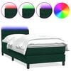 vidaXL s&ouml;t&eacute;tz&ouml;ld b&aacute;rsony rug&oacute;s &eacute;s LED-es &aacute;gy matraccal 80x220 cm